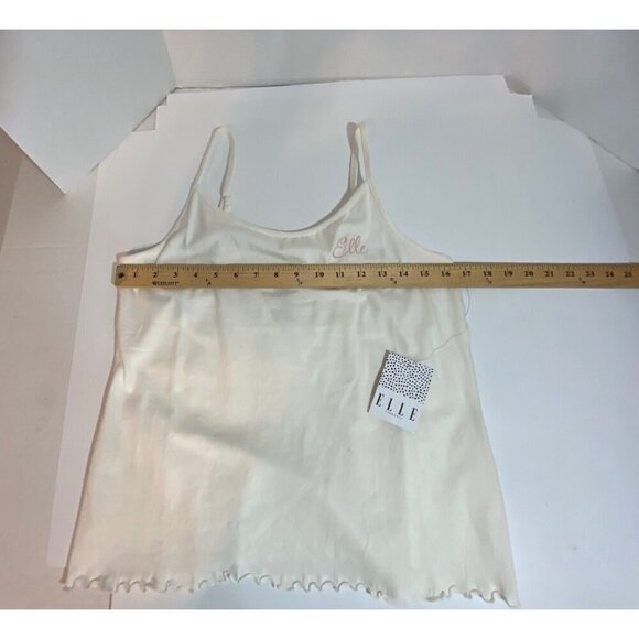 Elle Cream Tank Top Adjustable Straps Women’s Size Large NWT - Picture 4 of 7